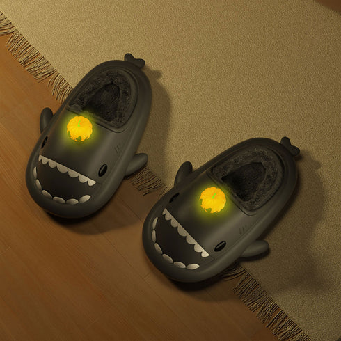 Sharkicks Basic - Hiver, Chaussons Requins Citrouille, Talon Couvert